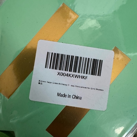 Sage Green Birthday Decor - Picture 3 of 3